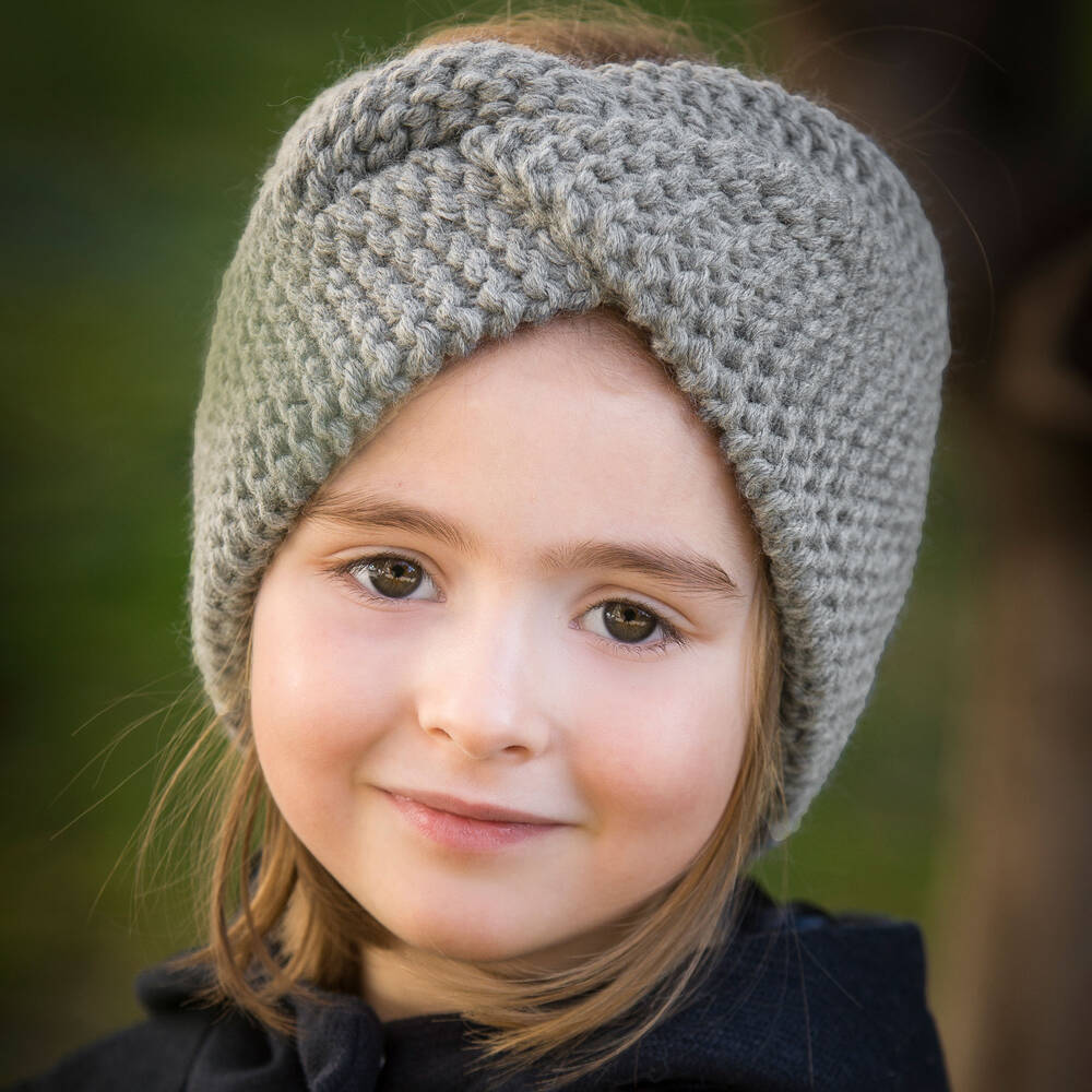 Gorros Navarro-Серая шерстяная повязка на голову | Childrensalon Outlet