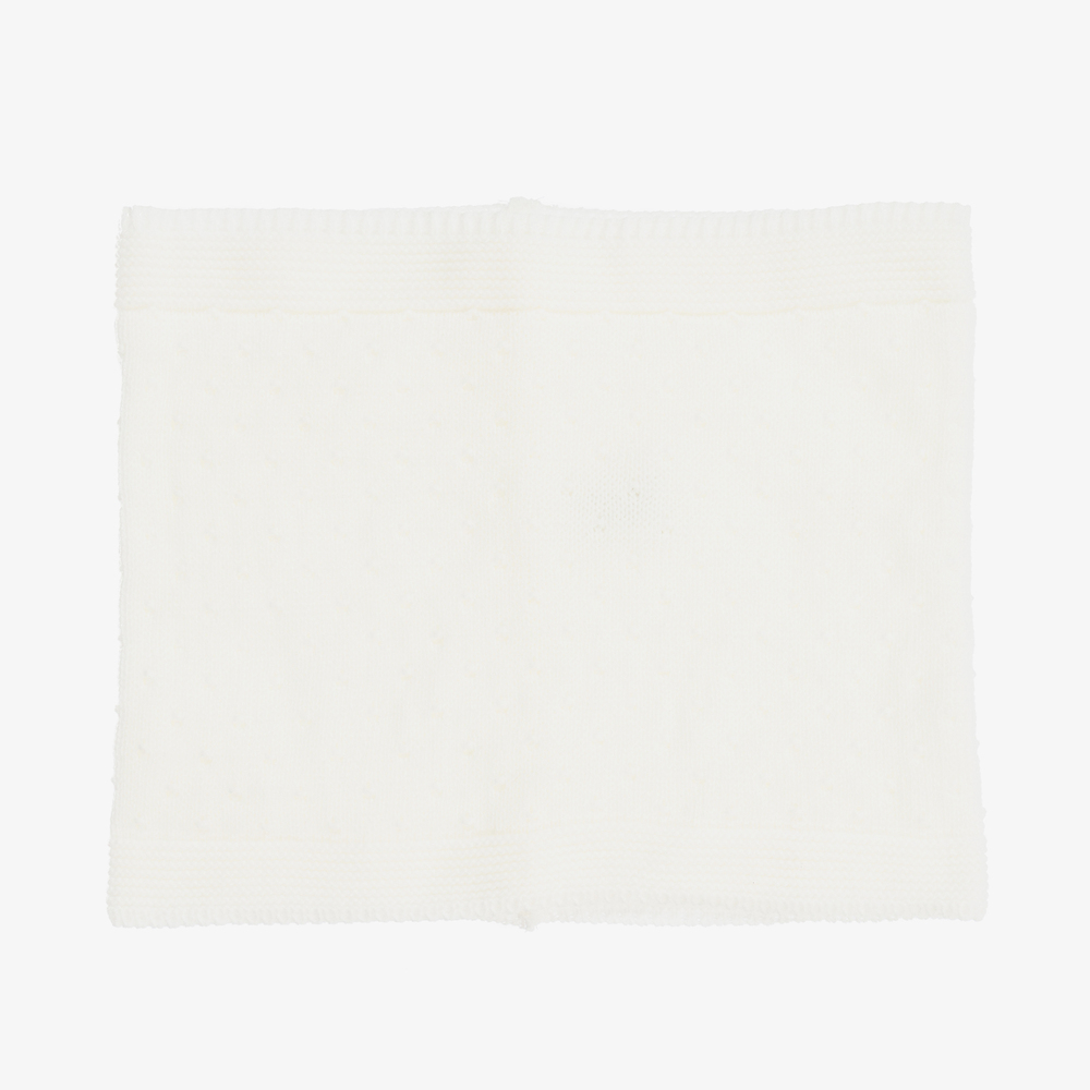 Gorros Navarro-Ivory Knitted Hat & Snood Set | Childrensalon Outlet