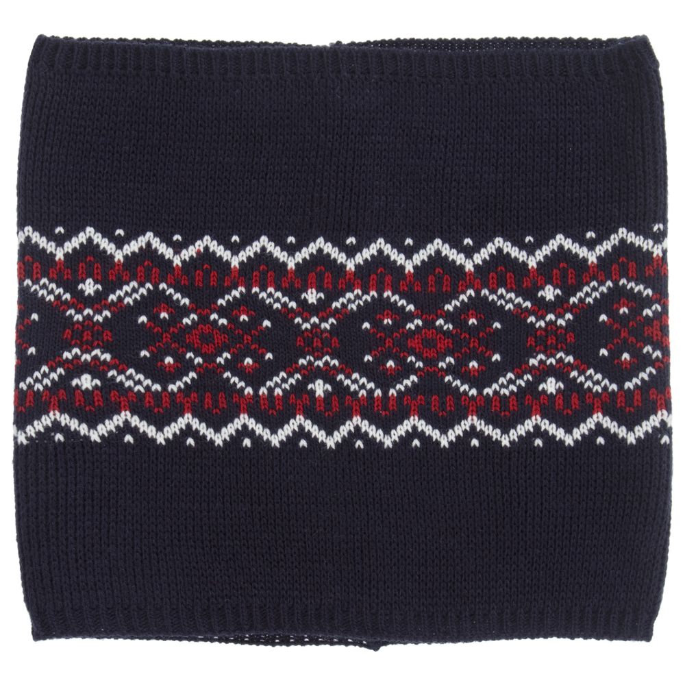 Gorros Navarro-Темно-синий комплект из шапки с шарфом-снудом | Childrensalon Outlet