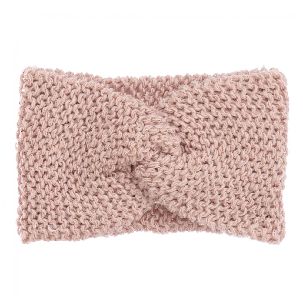 Gorros Navarro - Bandeau en laine rose | Childrensalon