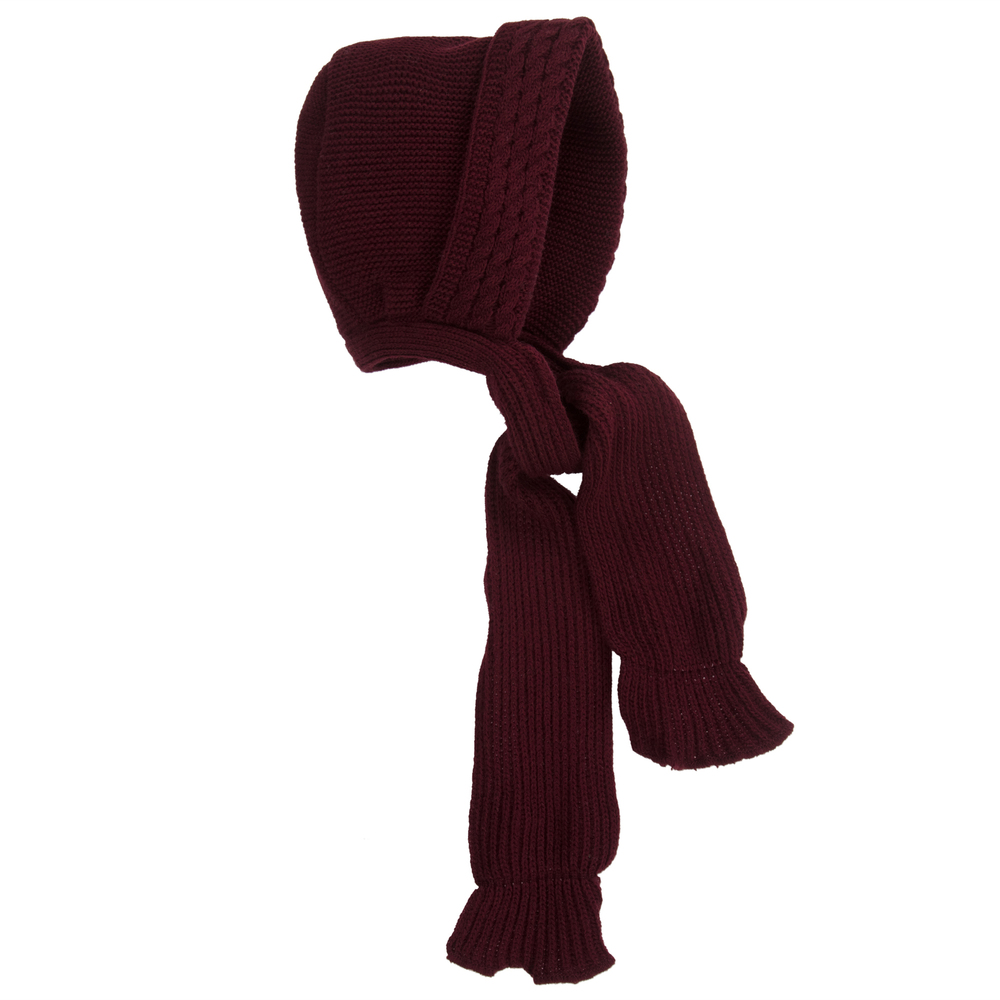 Gorros Navarro - Red Baby Hat & Scarf | Childrensalon