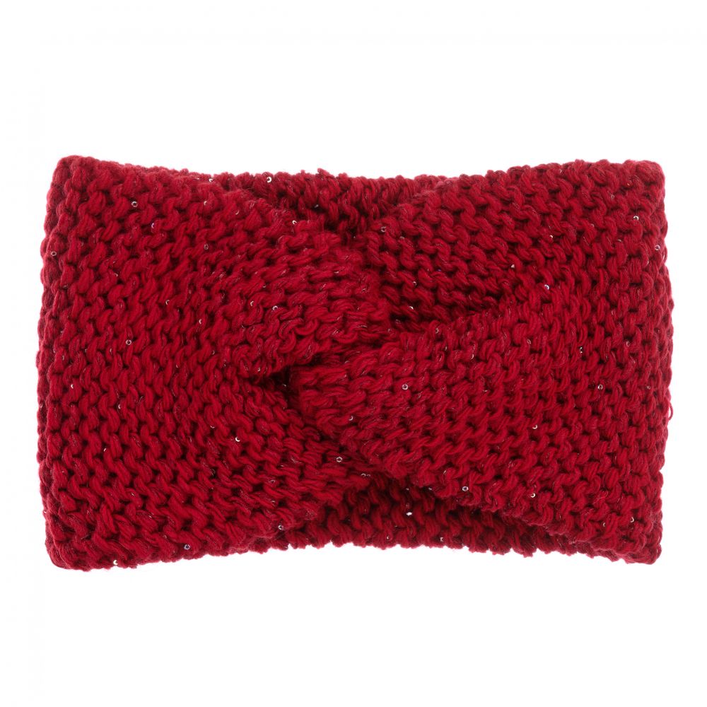 Gorros Navarro - Bandeau rouge en laine | Childrensalon