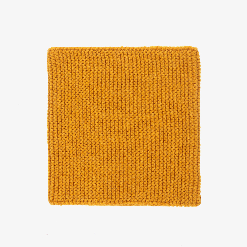 Gorros Navarro-Yellow Knitted Hat & Snood Set | Childrensalon Outlet