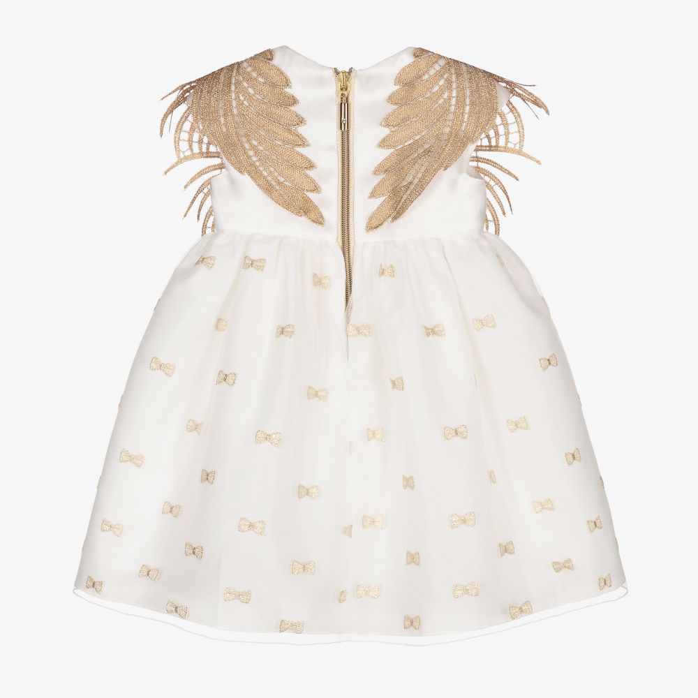 Graci-Baby Girls Gold Wings Dress  | Childrensalon Outlet