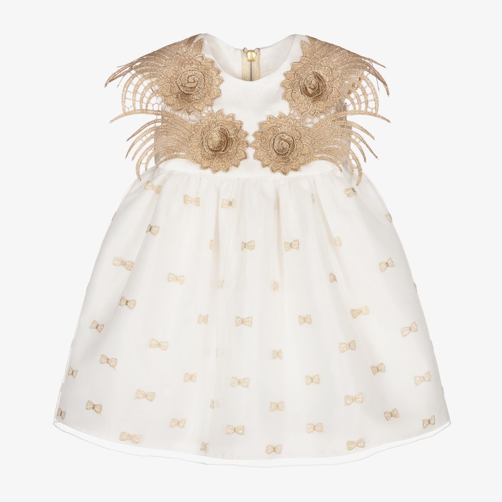 Graci-Золотистое платье с крыльями для малышек | Childrensalon Outlet