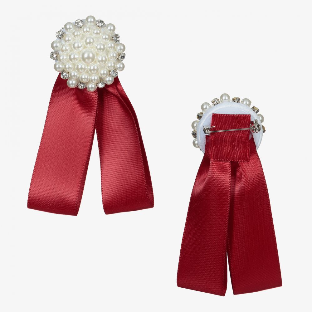 Graci-Красно-зеленое платье из тафты для малышей | Childrensalon Outlet