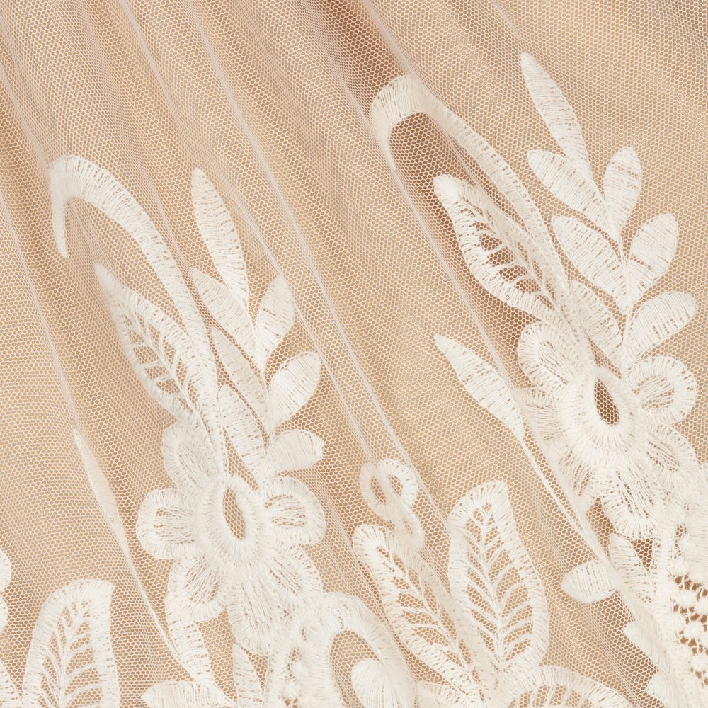 Graci-Кремово-бежевое платье из тюля | Childrensalon Outlet