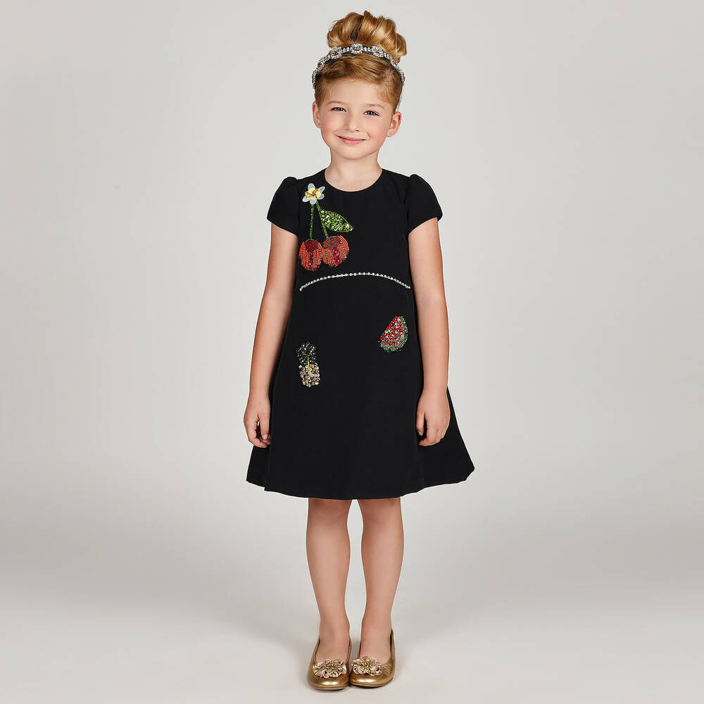 Graci-Black Crêpe Dress | Childrensalon Outlet