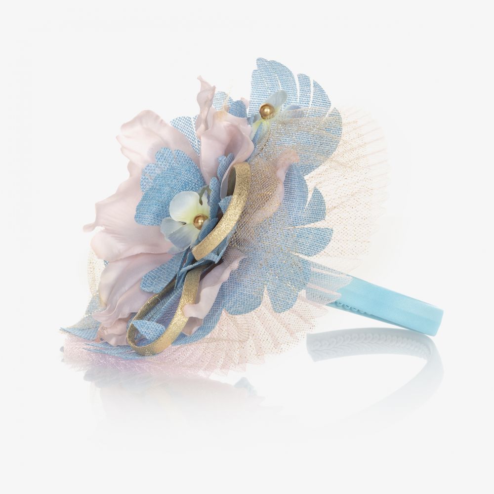 Graci-Girls Blue & Pink Hairband | Childrensalon Outlet