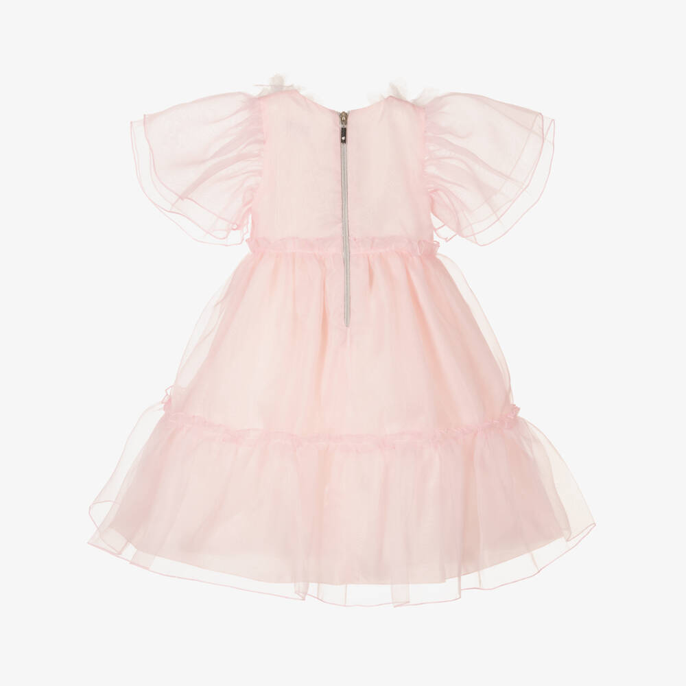 Graci-Girls Delicate Pink Organza Gown | Childrensalon Outlet