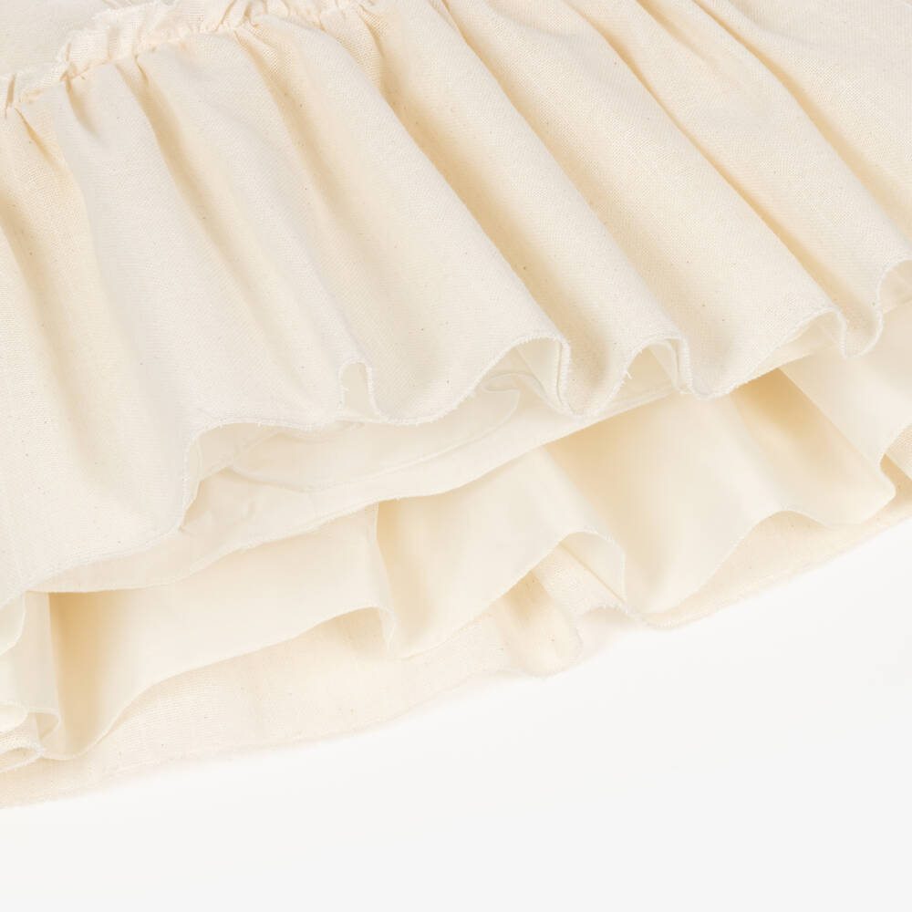 Graci-Girls Elegant Ivory Floral Gown | Childrensalon Outlet