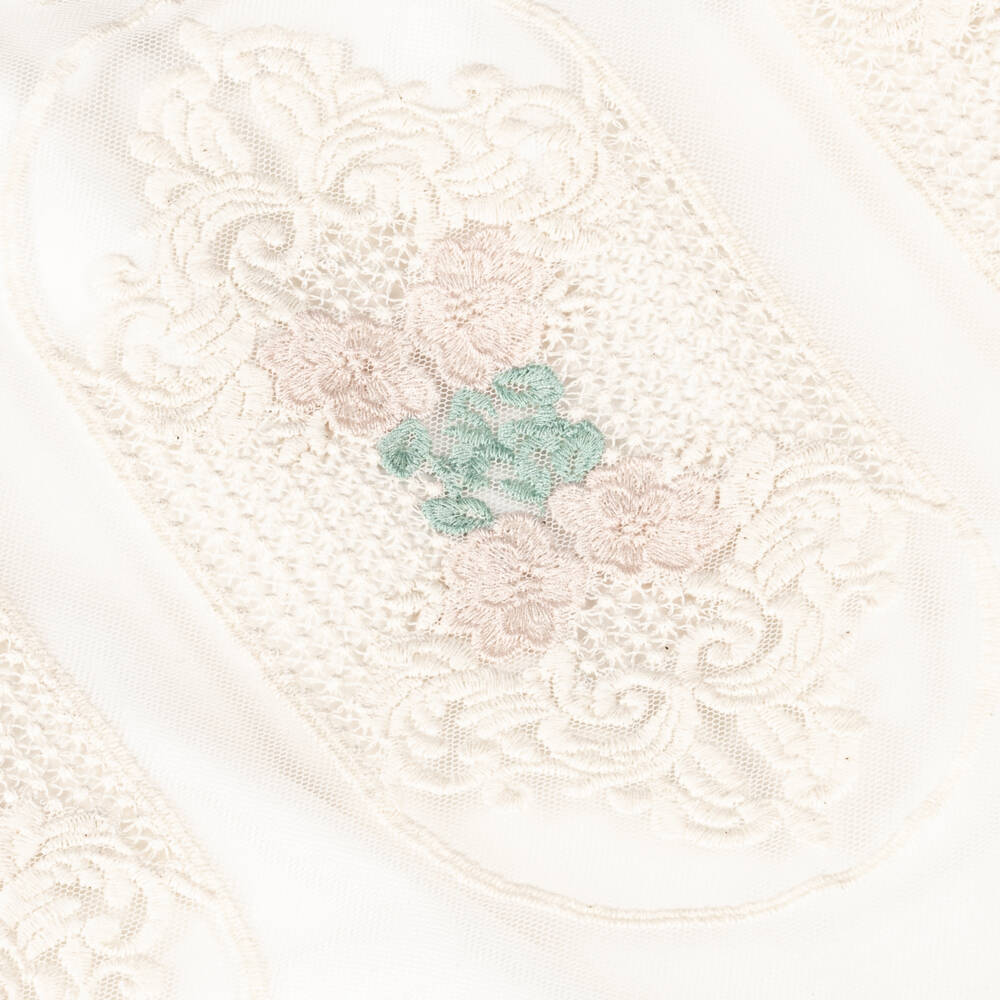 Graci-Элегантное кремовое платье из кружева и тюля для девочек | Childrensalon Outlet