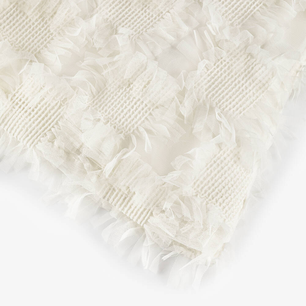 Graci-Элегантное кремовое платье из тюля для девочек | Childrensalon Outlet