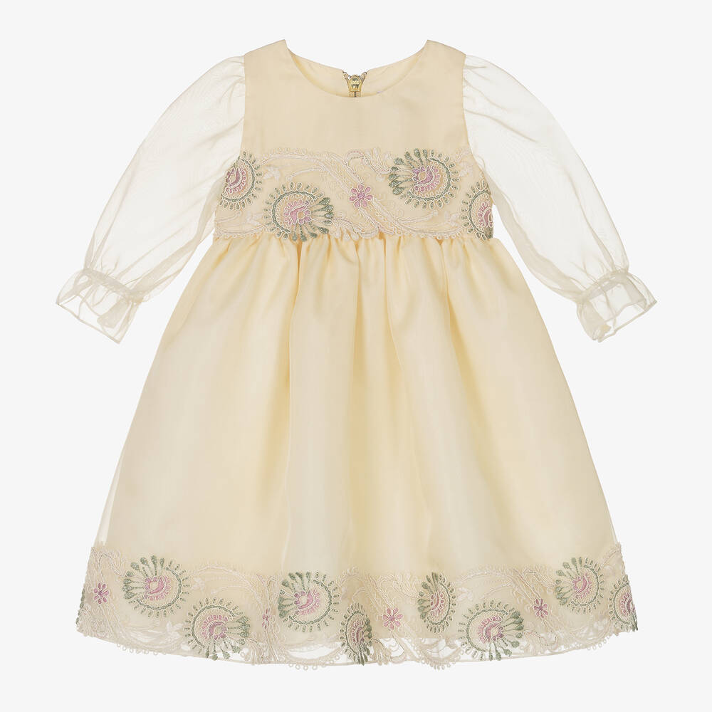 Graci-Girls Embroidered Organza Dress | Childrensalon Outlet