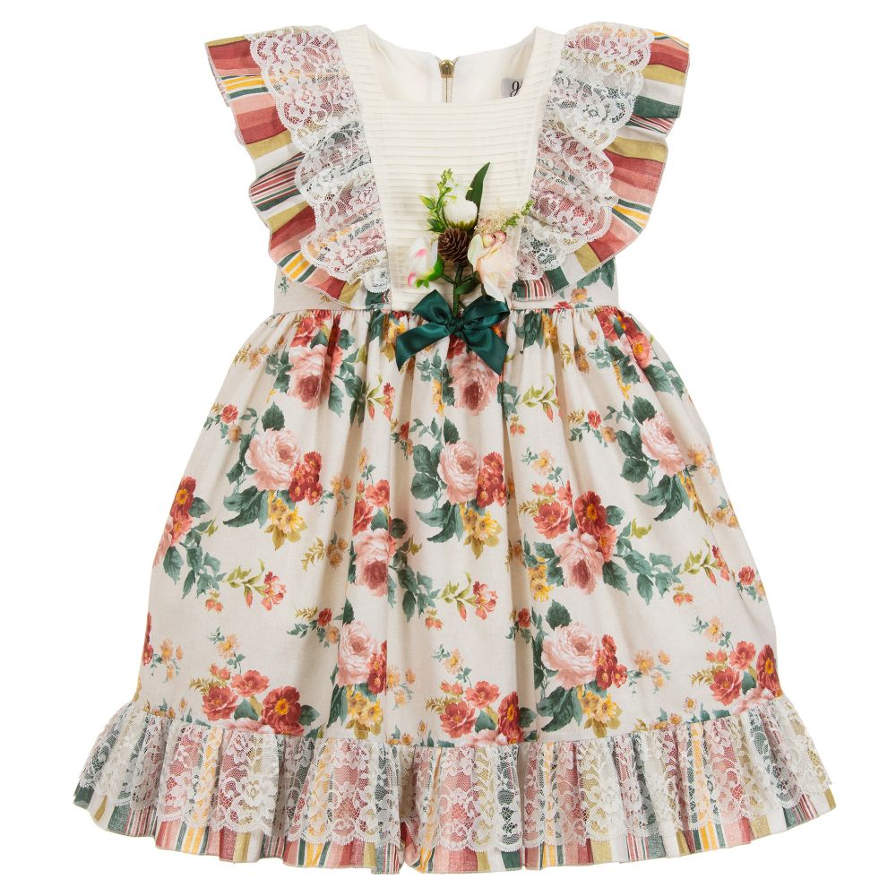 Graci - Girls Floral Cotton Dress | Childrensalon