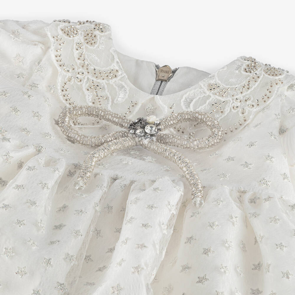 Graci-Girls Glitter Star Embellished Dress | Childrensalon Outlet