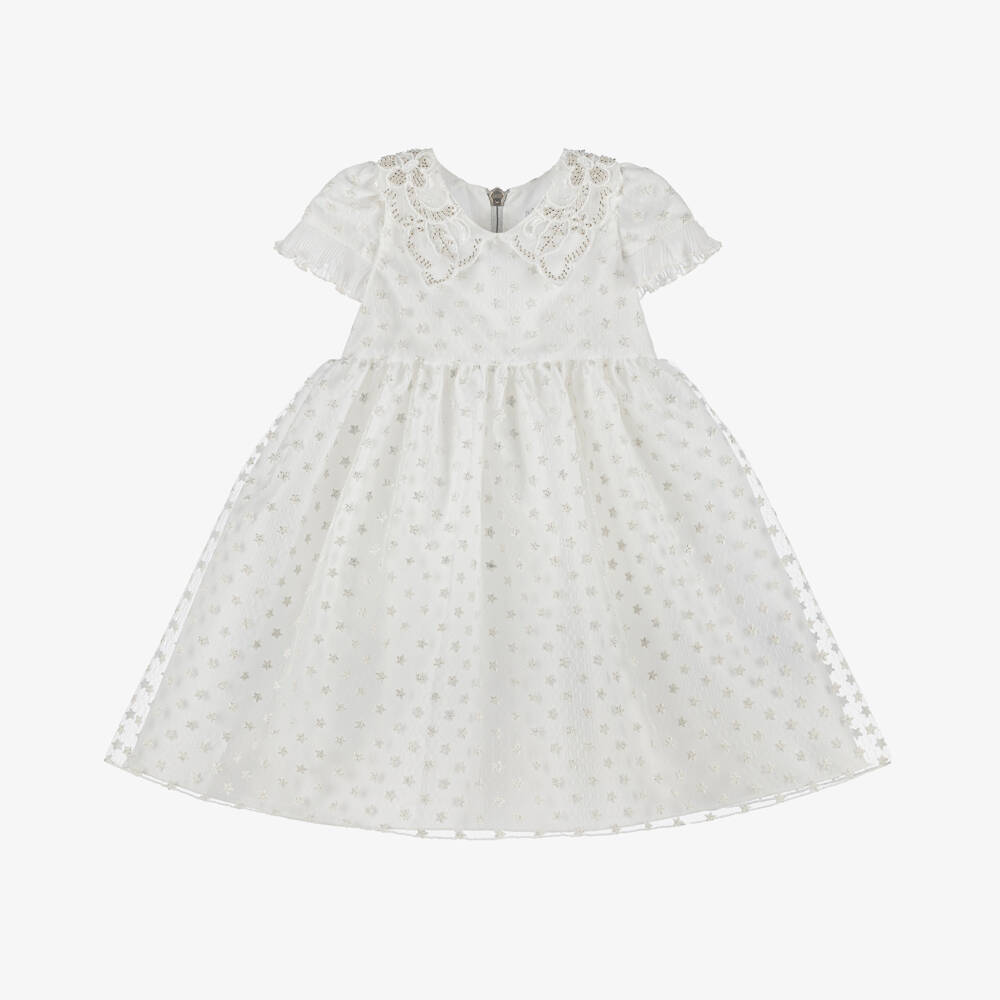 Graci-Girls Glitter Star Embellished Dress | Childrensalon Outlet