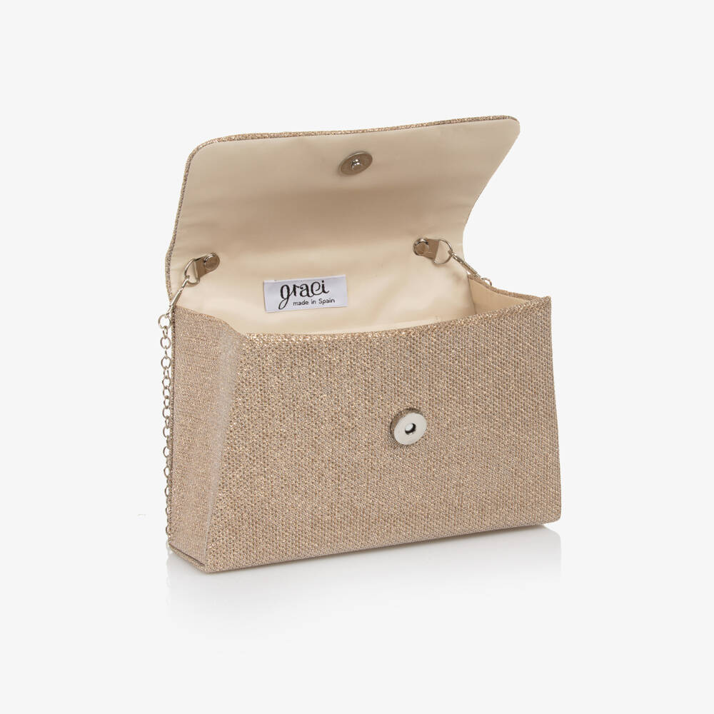 Graci-Сумка с золотым блеском и бантом для девочек | Childrensalon Outlet