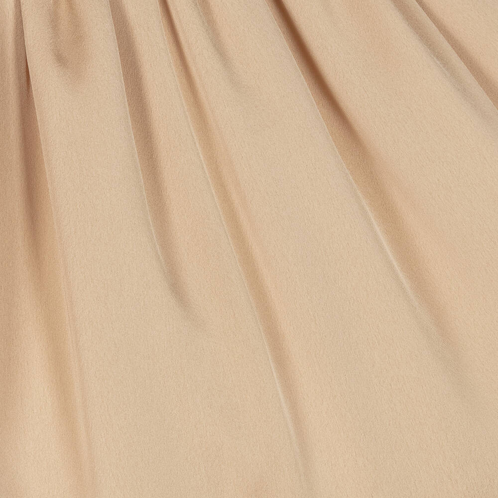 Graci-Розовое атласное платье с перьями | Childrensalon Outlet