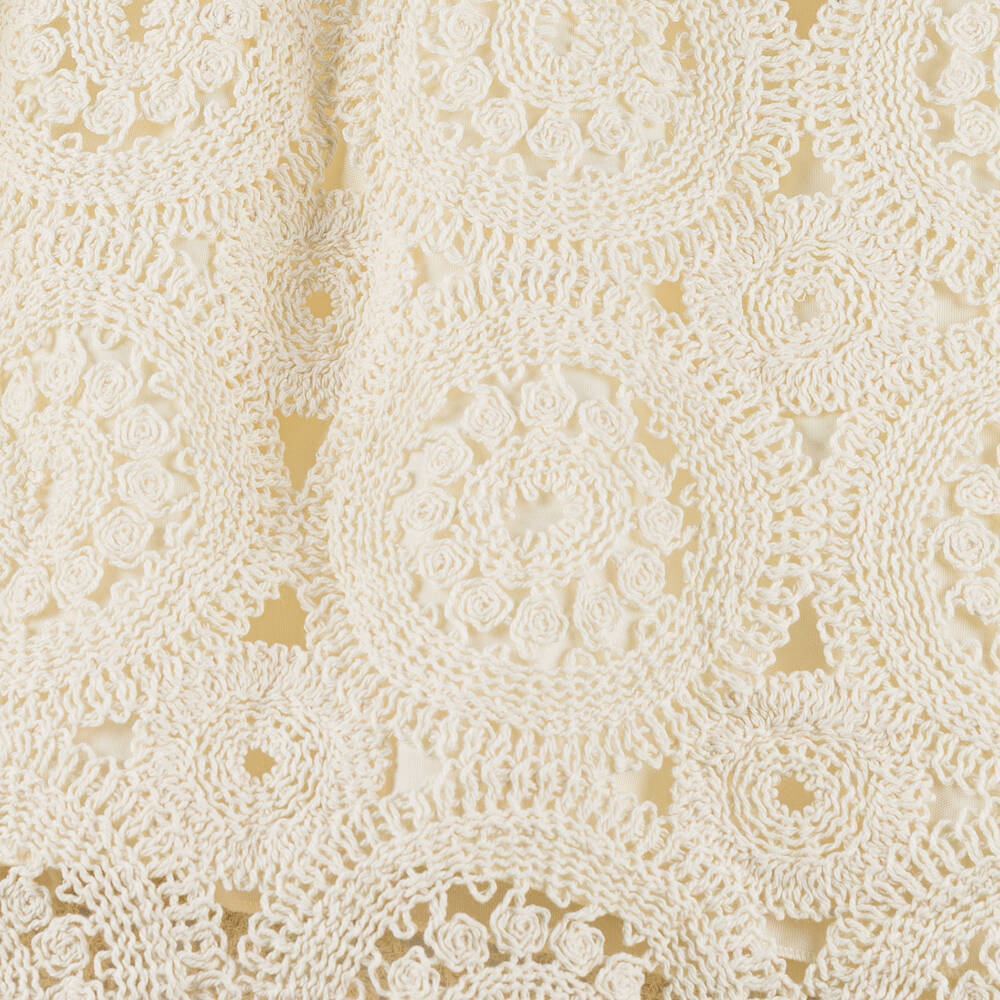 Graci-Girls Ivory Crochet Knit Gown | Childrensalon Outlet