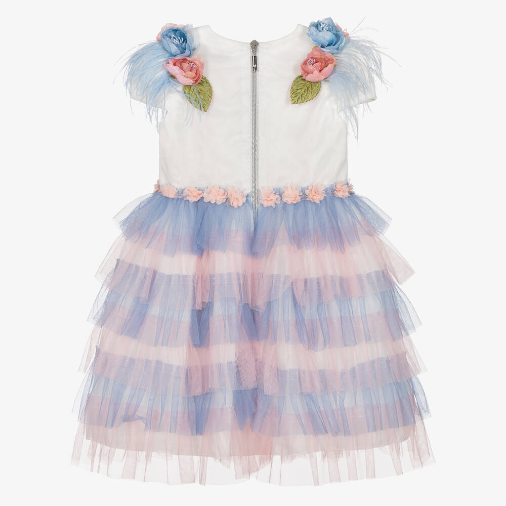 Graci-Розово-голубое платье из тюля | Childrensalon Outlet