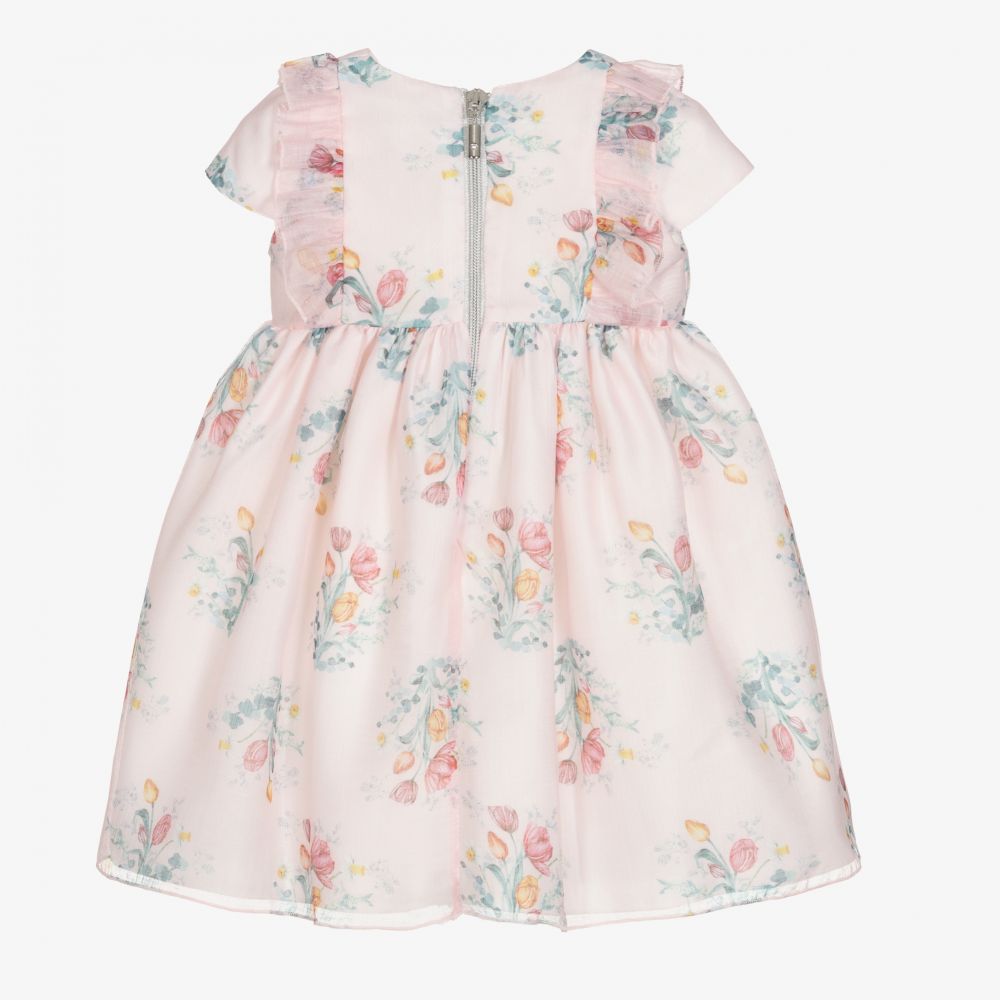 Graci-Girls Pink Floral Dress  | Childrensalon Outlet