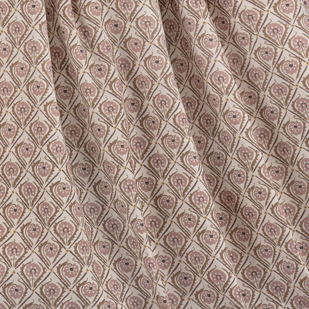 Graci-فستان بياقة دانتيل وطبعة ورود قطن لون زهري | Childrensalon Outlet