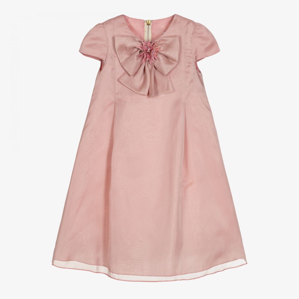 Graci - Girls Pink Organza Dress  | Childrensalon