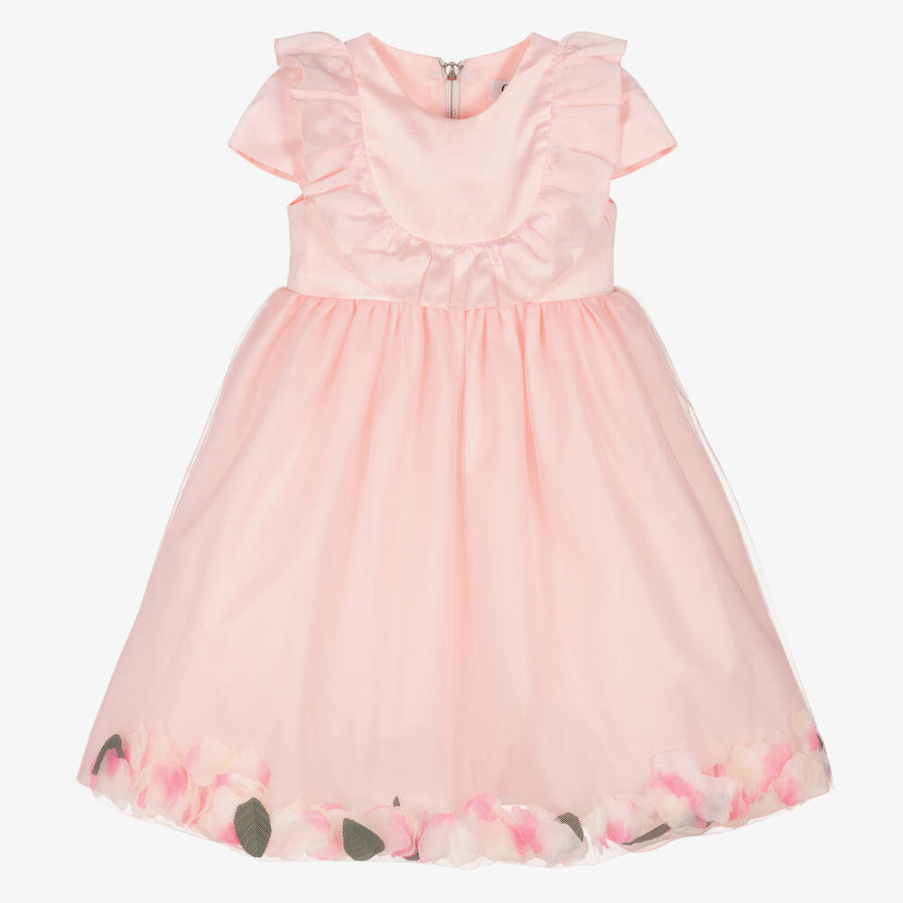 Graci-Розовое платье с лепестками | Childrensalon Outlet