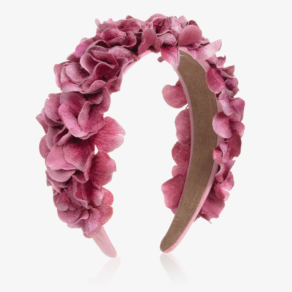 Graci - Violetter Haarreif mit Blumen (M) | Childrensalon