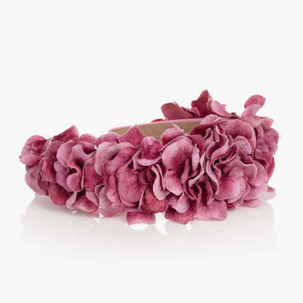 Graci-Girls Purple Floral Hairband | Childrensalon Outlet