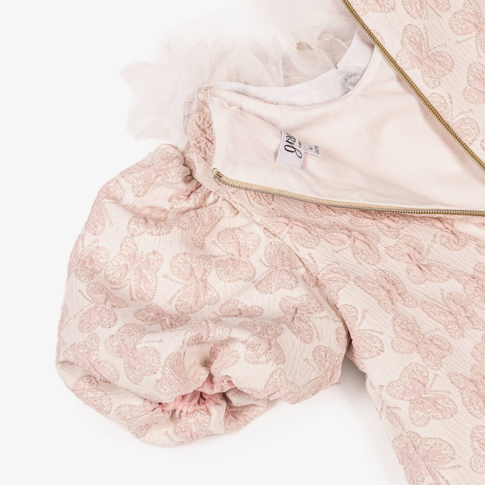 Graci-Girls Rose Jacquard Party Dress | Childrensalon Outlet