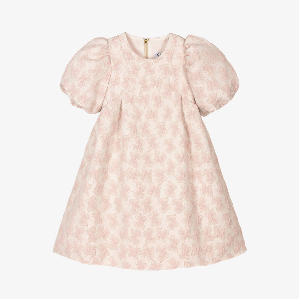 Graci-Girls Rose Jacquard Party Dress | Childrensalon Outlet
