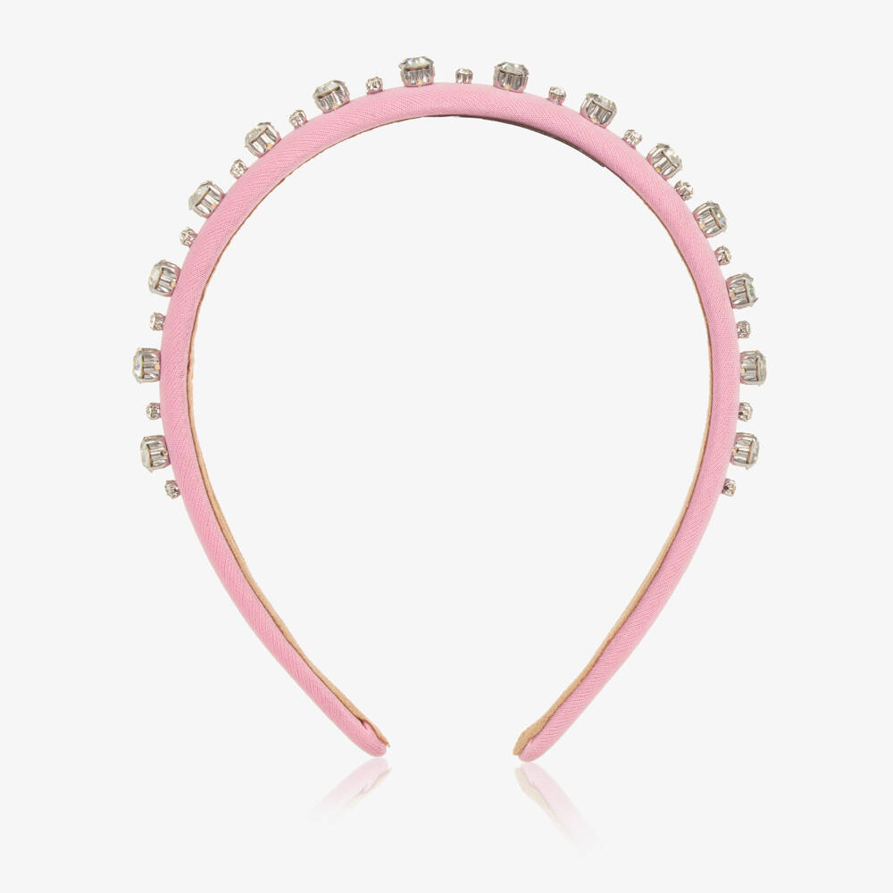 Graci-Girls Sparkling Pink Gem Hairband | Childrensalon Outlet