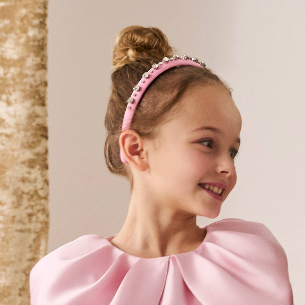 Graci-Girls Sparkling Pink Gem Hairband | Childrensalon Outlet