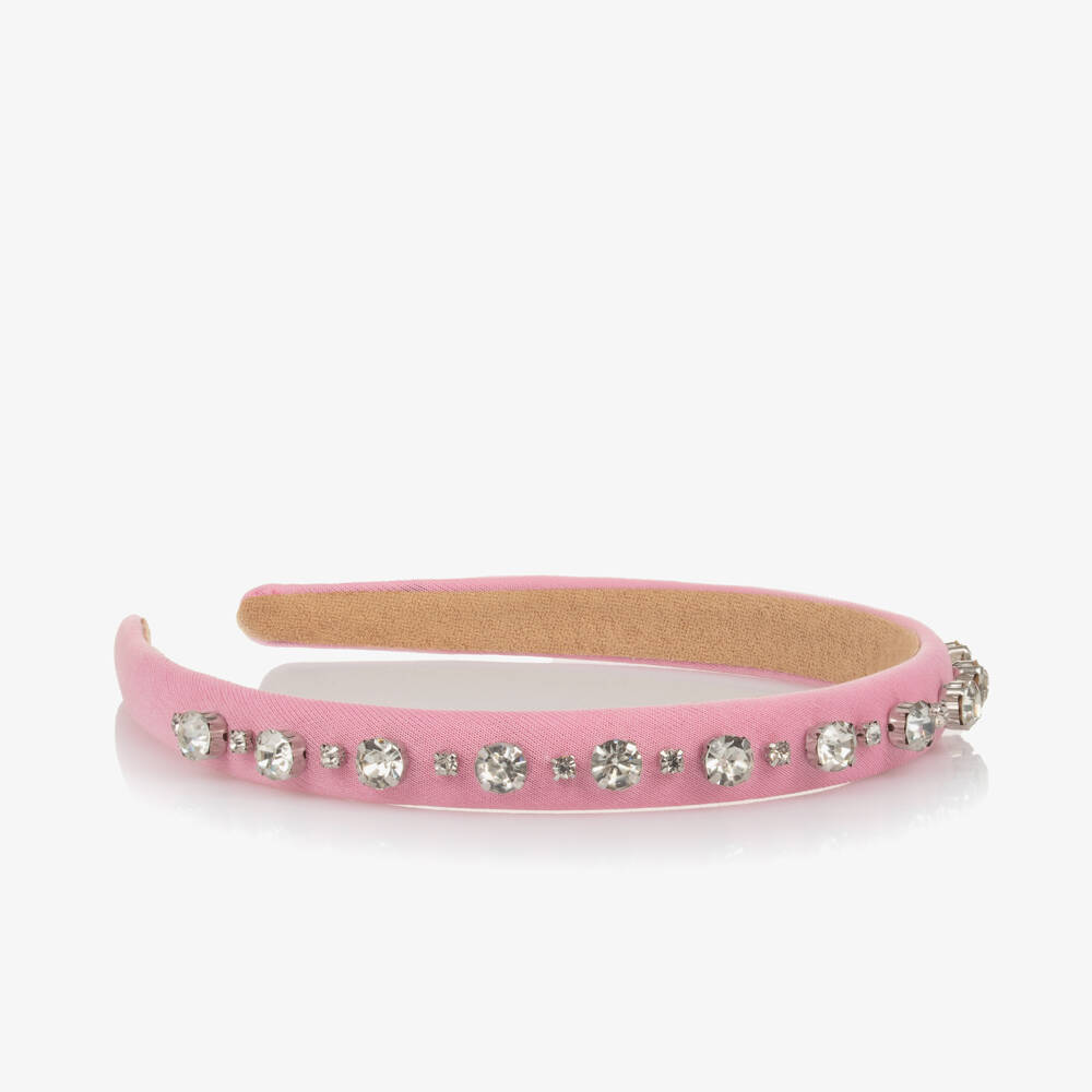Graci-Girls Sparkling Pink Gem Hairband | Childrensalon Outlet