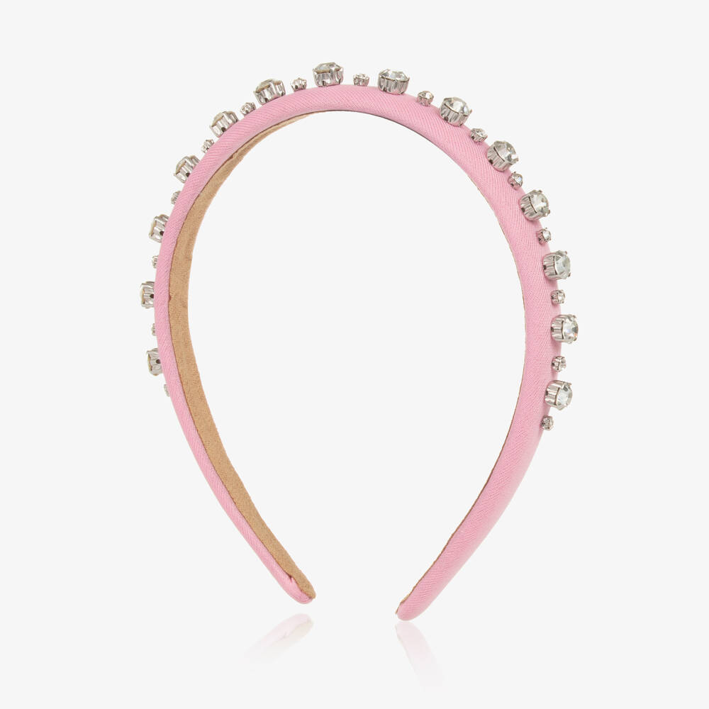 Graci-Girls Sparkling Pink Gem Hairband | Childrensalon Outlet