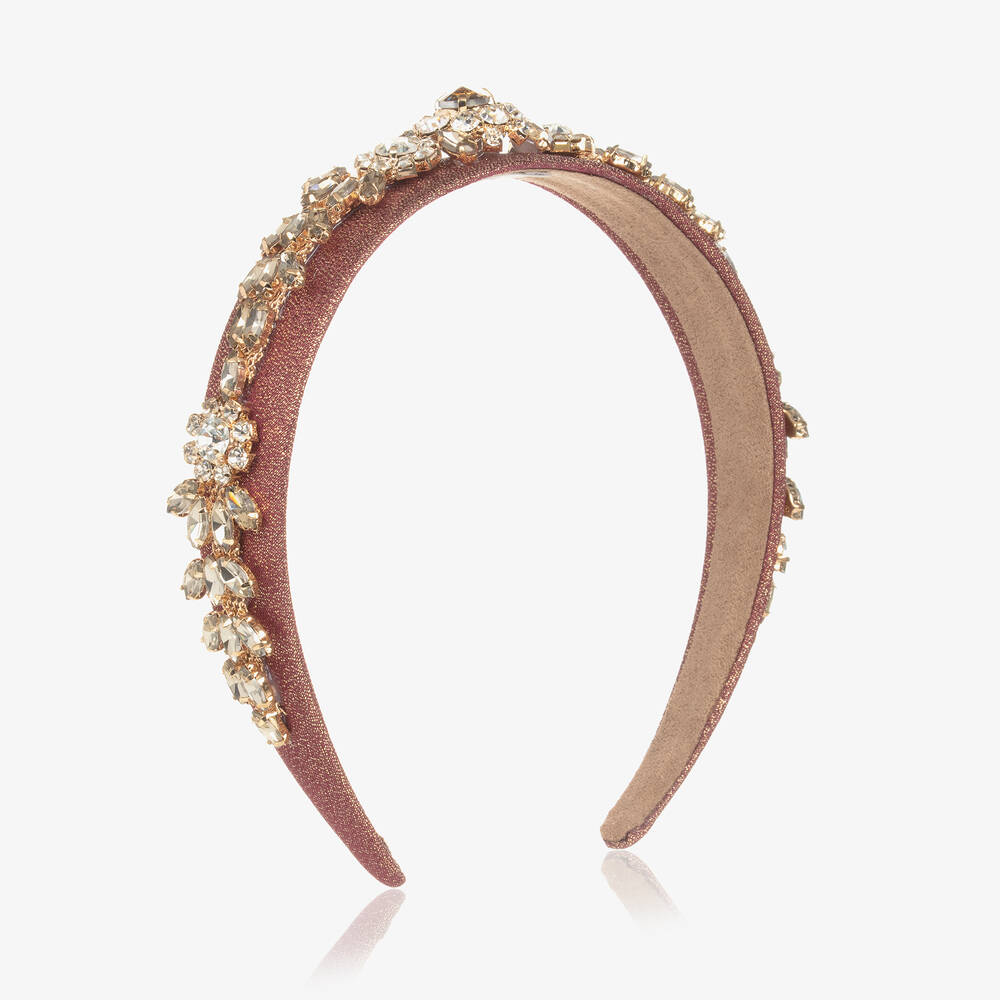 Graci-Girls Sparkling Red Crystal Hairband | Childrensalon Outlet