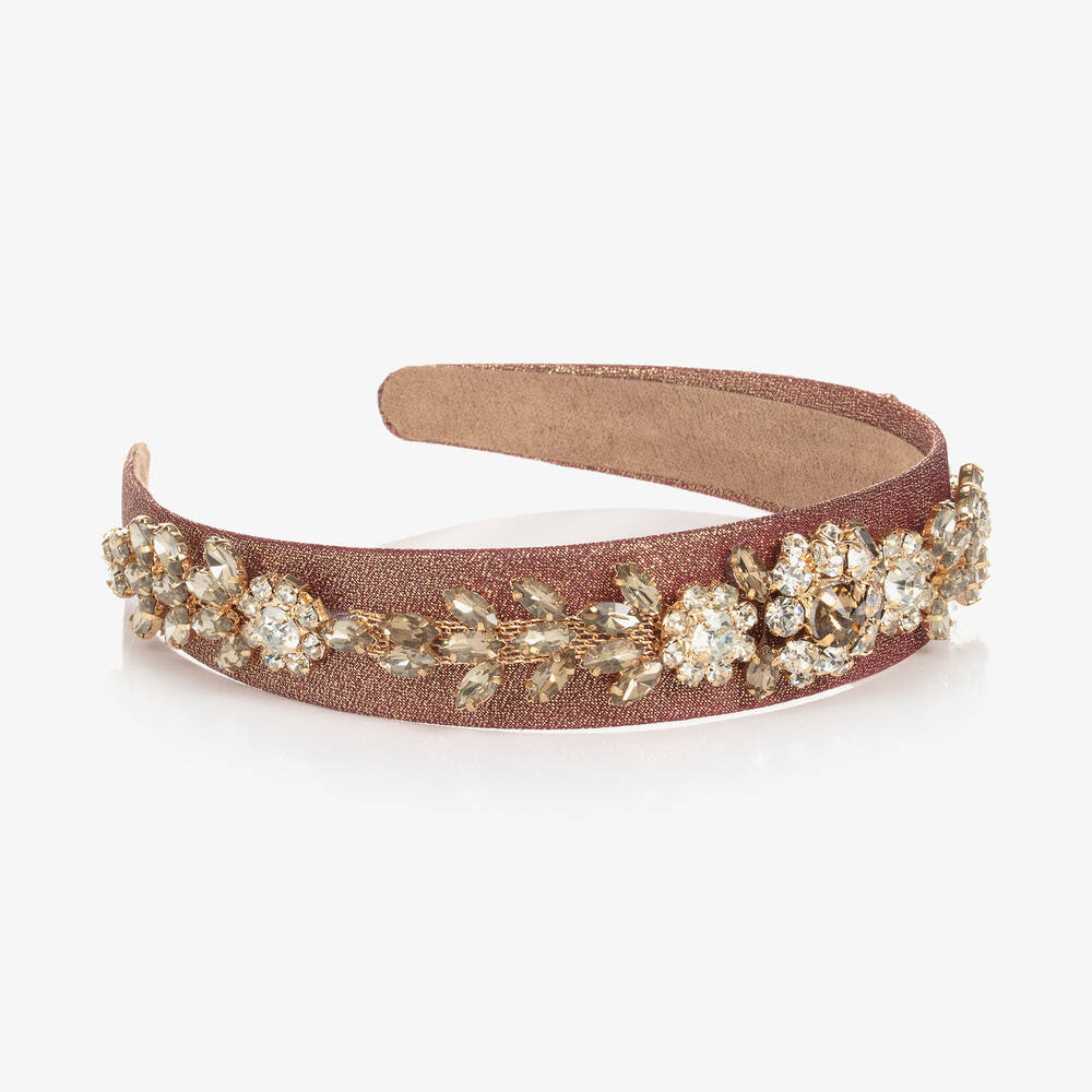 Graci-Girls Sparkling Red Crystal Hairband | Childrensalon Outlet