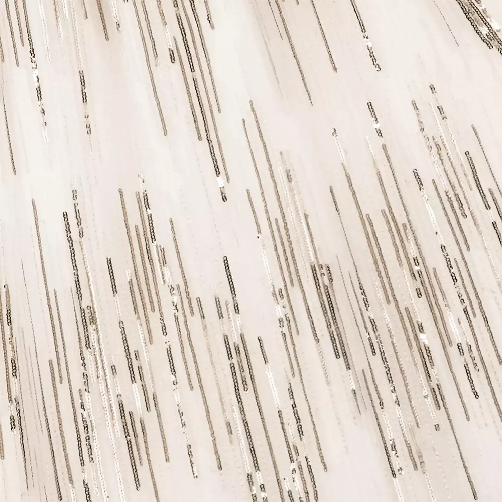 Graci-Girls White & Gold Sequin Dress | Childrensalon Outlet