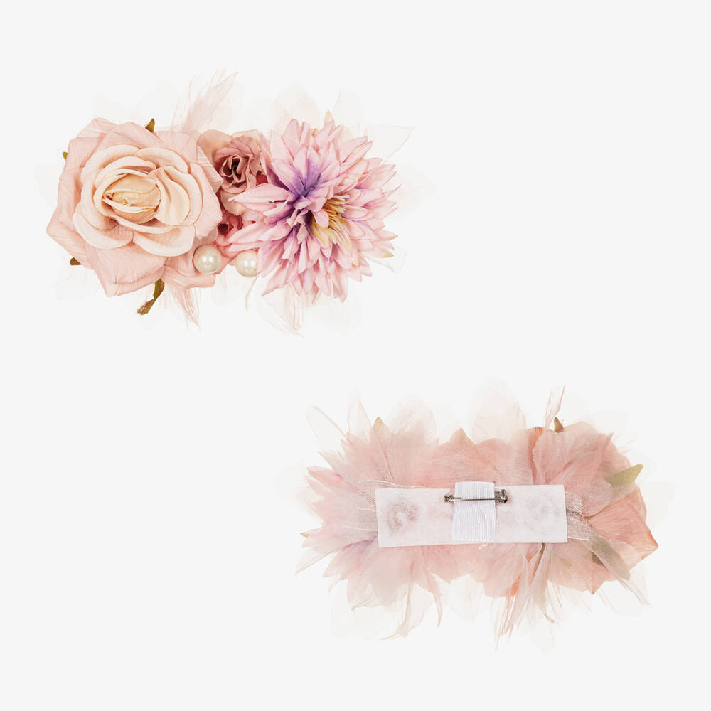 Graci-Girls White & Ivory Tulle Flower Dress | Childrensalon Outlet