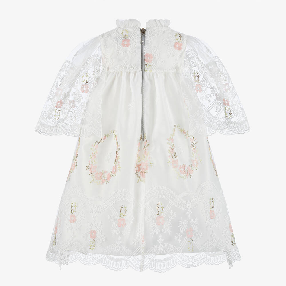 Graci-Кремовое кружевное платье для девочек | Childrensalon Outlet