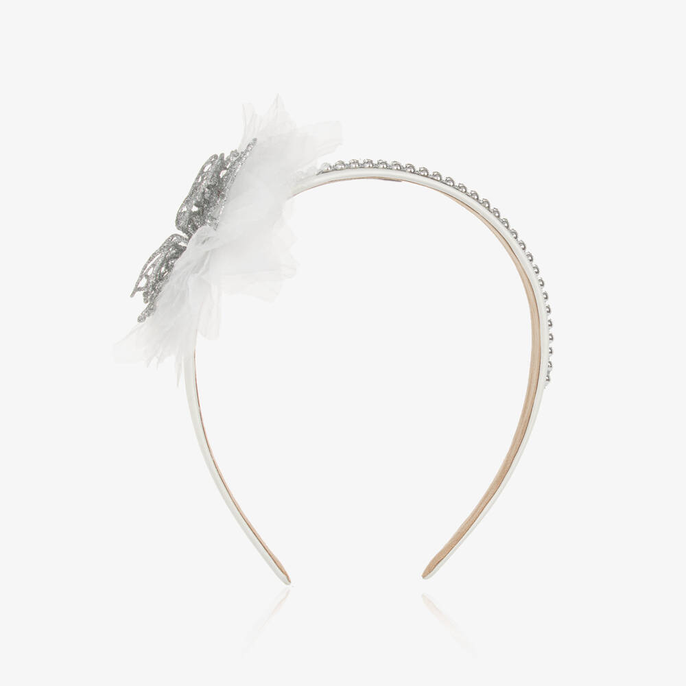 Graci-Белая и серебристая повязка для девочек | Childrensalon Outlet