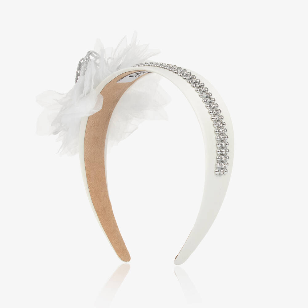 Graci-Белая и серебристая повязка для девочек | Childrensalon Outlet
