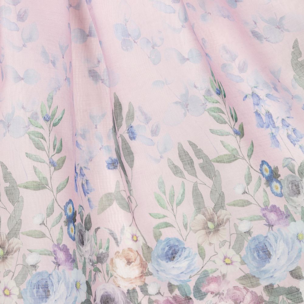 Graci-Pink Cotton Floral Dress | Childrensalon Outlet