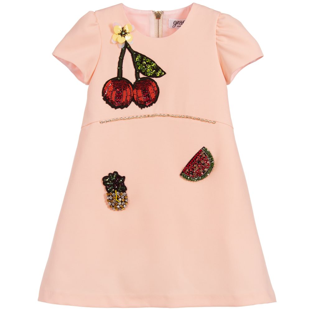 Graci - Pink Crêpe Dress | Childrensalon