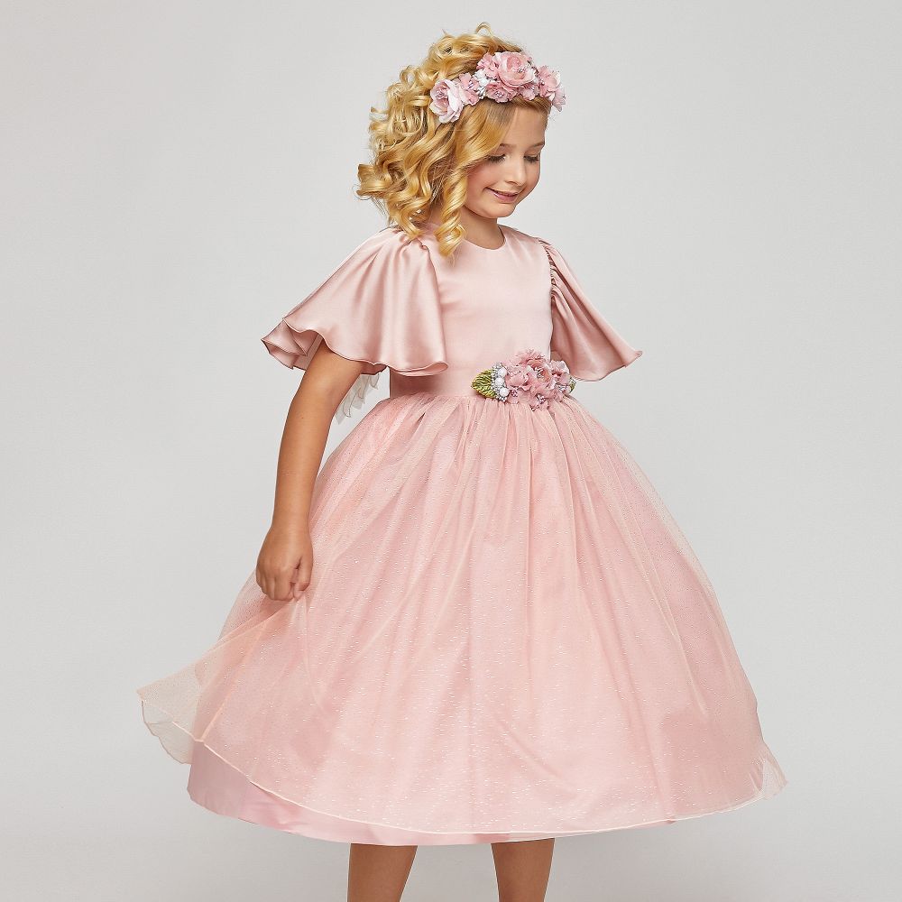 Pink wings frocks sales