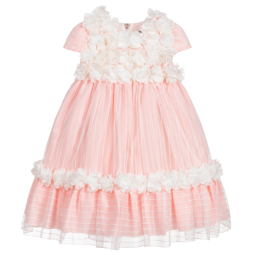 Graci - Pink & Ivory Floral Dress | Childrensalon