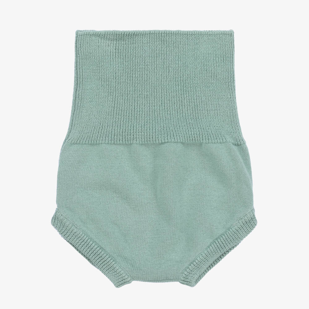 Minutus-Green Cotton Baby Shorts Set | Childrensalon Outlet