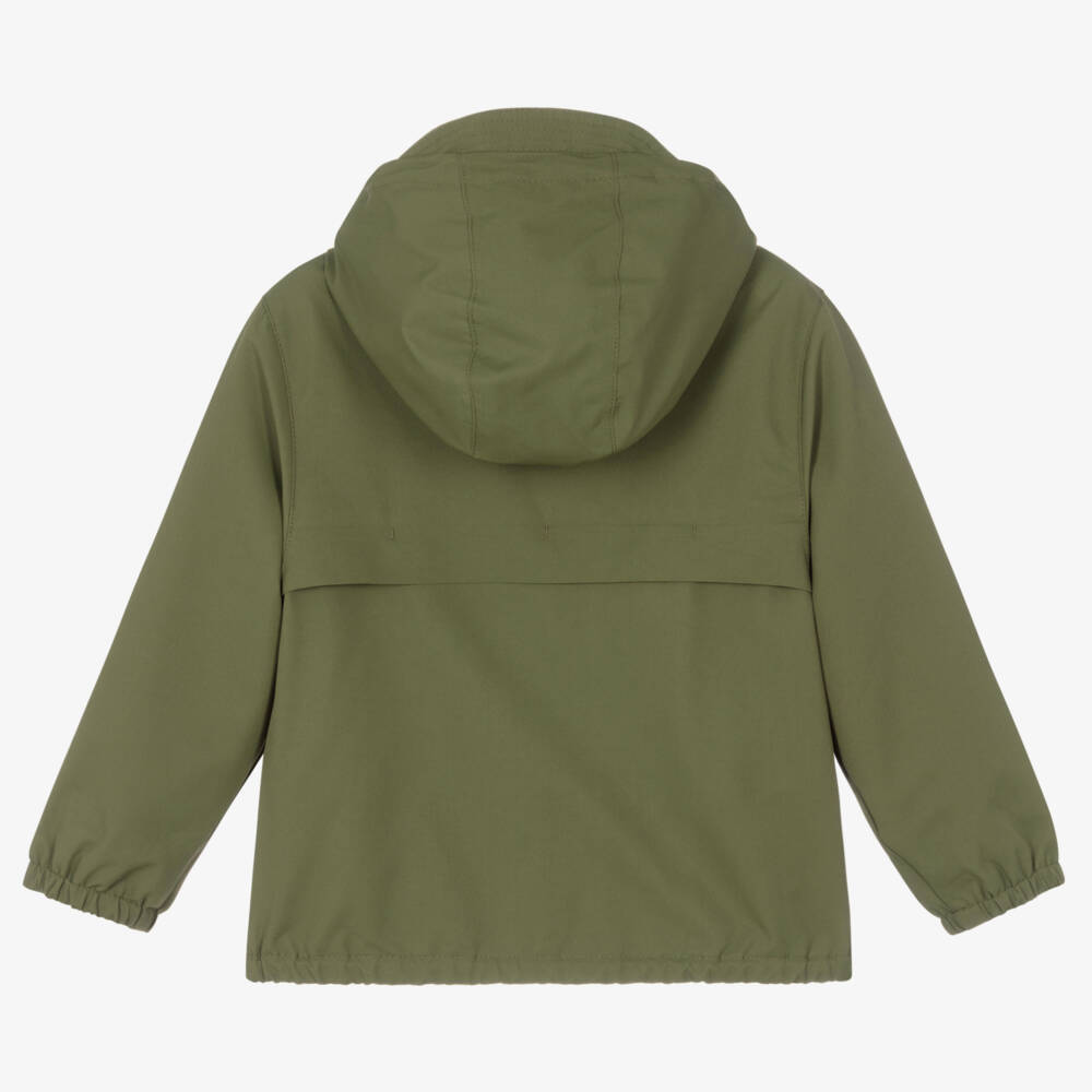 Ralph Lauren-Green Hooded P-Layer Jacket | Childrensalon Outlet